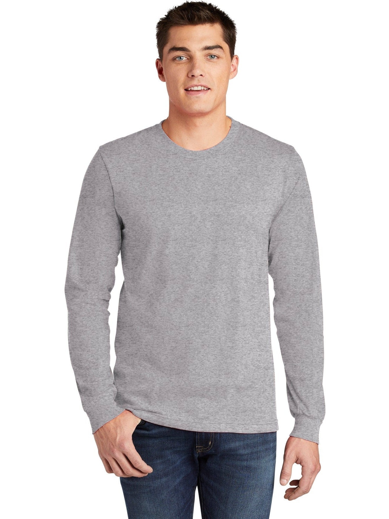 no-logo American Apparel Fine Jersey Long Sleeve T-Shirt-Regular-American Apparel-Thread Logic