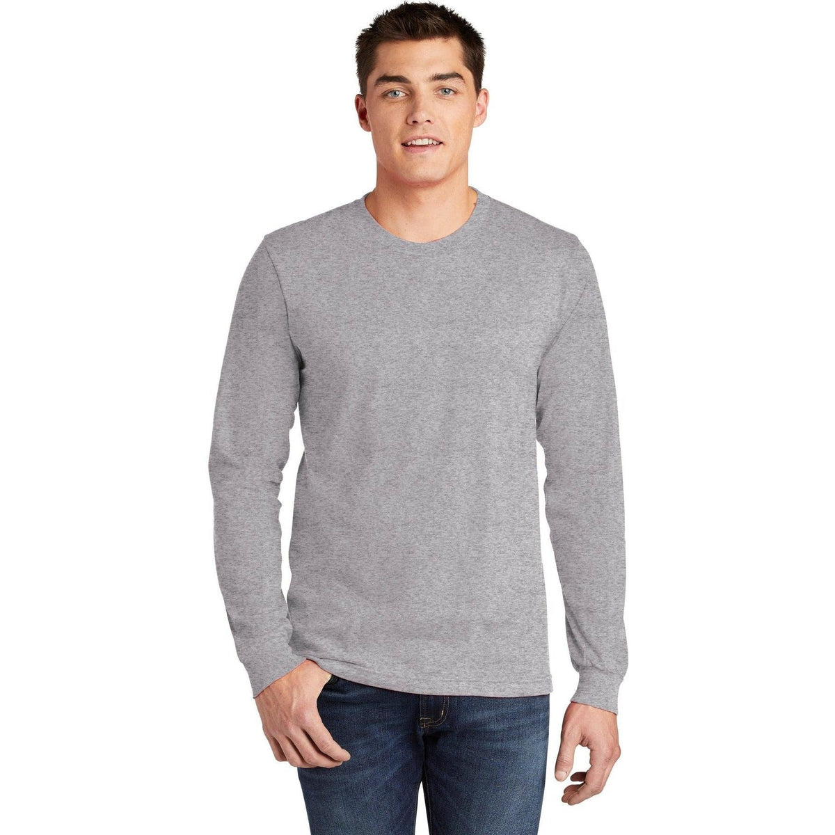 no-logo American Apparel Fine Jersey Long Sleeve T-Shirt-Regular-American Apparel-Thread Logic