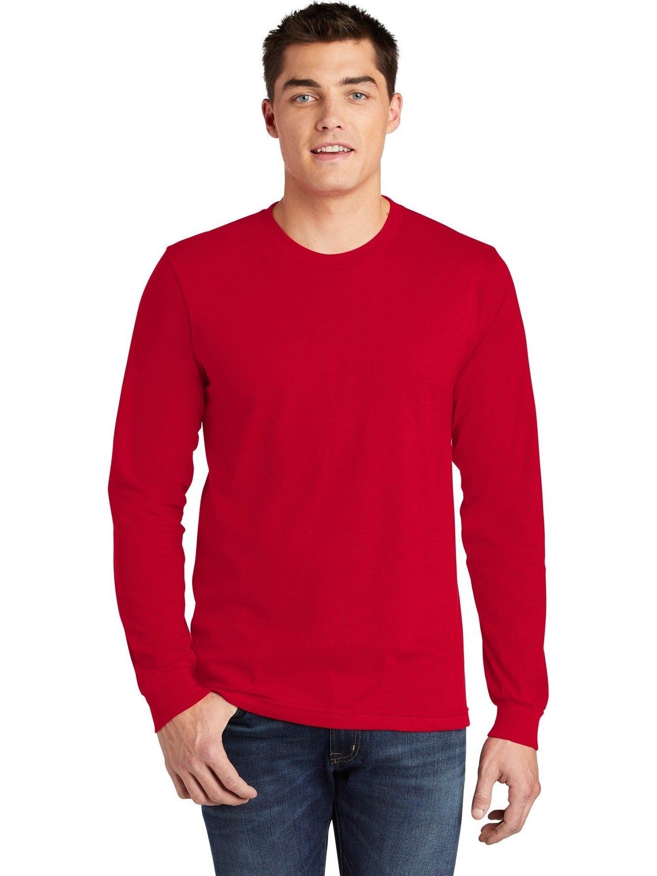 no-logo American Apparel Fine Jersey Long Sleeve T-Shirt-Regular-American Apparel-Thread Logic