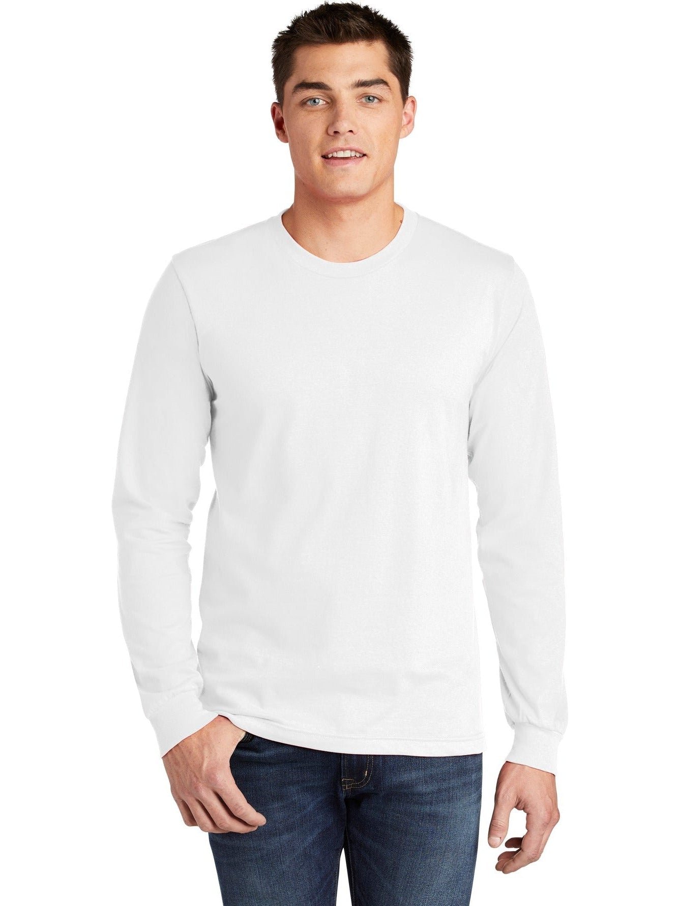 no-logo American Apparel Fine Jersey Long Sleeve T-Shirt-Regular-American Apparel-Thread Logic