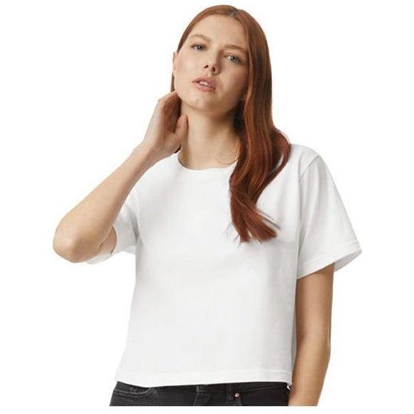 no-logo American Apparel Ladies Fine Jersey Boxy Tee-Apparel-American Apparel-Thread Logic
