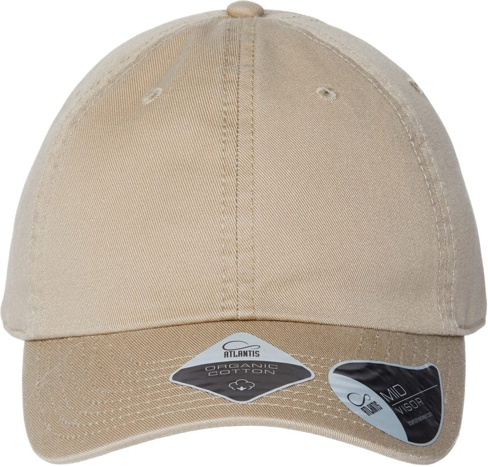 Atlantis Headwear Sustainable Dad Hat-Apparel-Atlantis Headwear-Khaki-Adjustable-Thread Logic