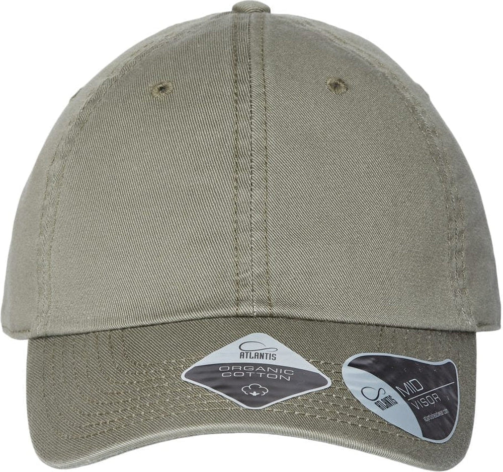 Atlantis Headwear Sustainable Dad Hat-Apparel-Atlantis Headwear-Olive-Adjustable-Thread Logic