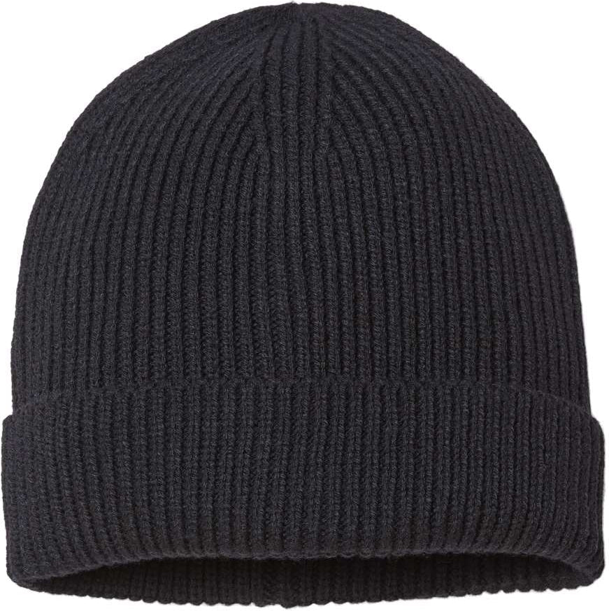 Atlantis Headwear Sustainable Fine Rib Knit-Apparel-Atlantis Headwear-Black-OSFA-Thread Logic