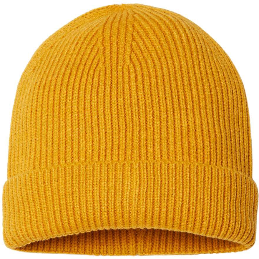 Atlantis Headwear Sustainable Fine Rib Knit-Apparel-Atlantis Headwear-Mustard Yellow-OSFA-Thread Logic