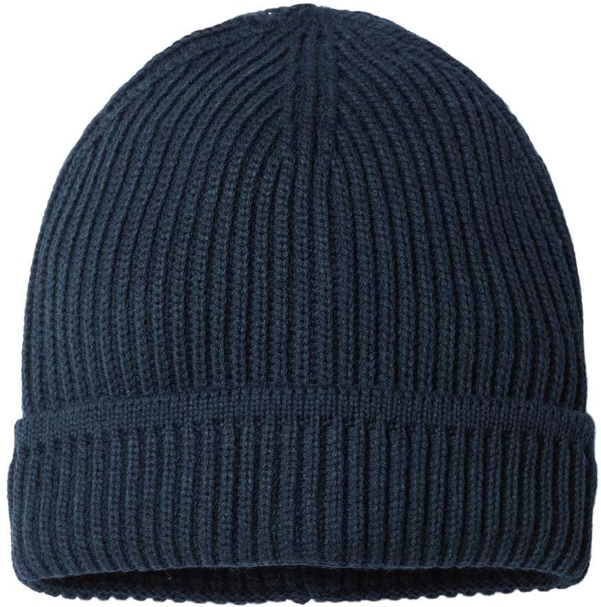 Atlantis Headwear Sustainable Finish Edge Knit-Apparel-Atlantis Headwear-Navy-OSFA-Thread Logic
