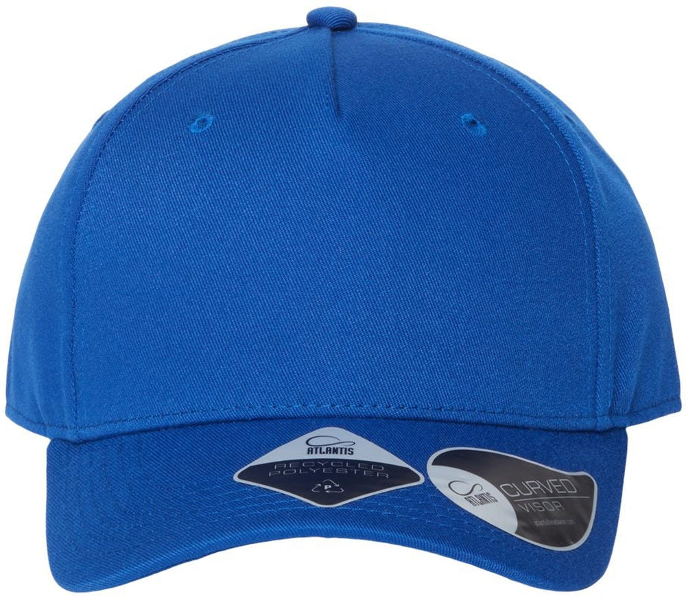 Atlantis Headwear Sustainable Five-Panel Cap-Apparel-Atlantis Headwear-Royal-Adjustable-Thread Logic