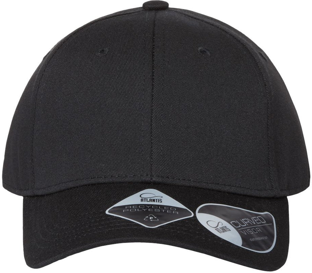 Atlantis Headwear Sustainable Structured Cap-Apparel-Atlantis Headwear-Black-Adjustable-Thread Logic