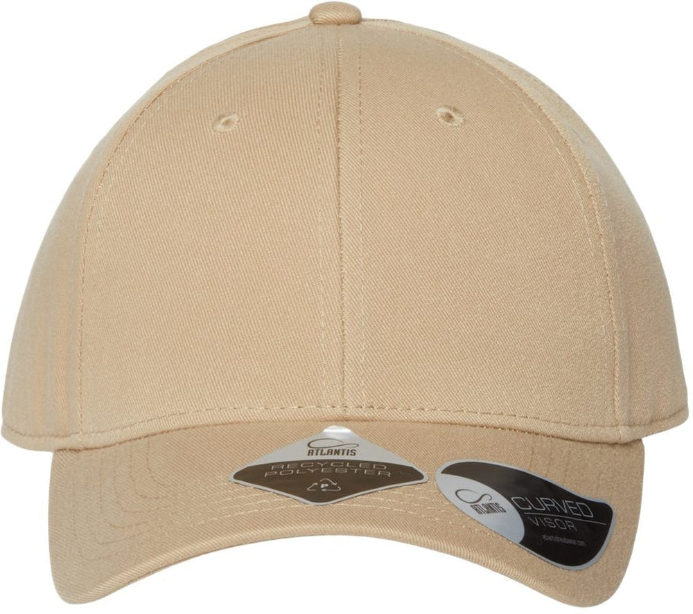 Atlantis Headwear Sustainable Structured Cap-Apparel-Atlantis Headwear-Khaki-Adjustable-Thread Logic