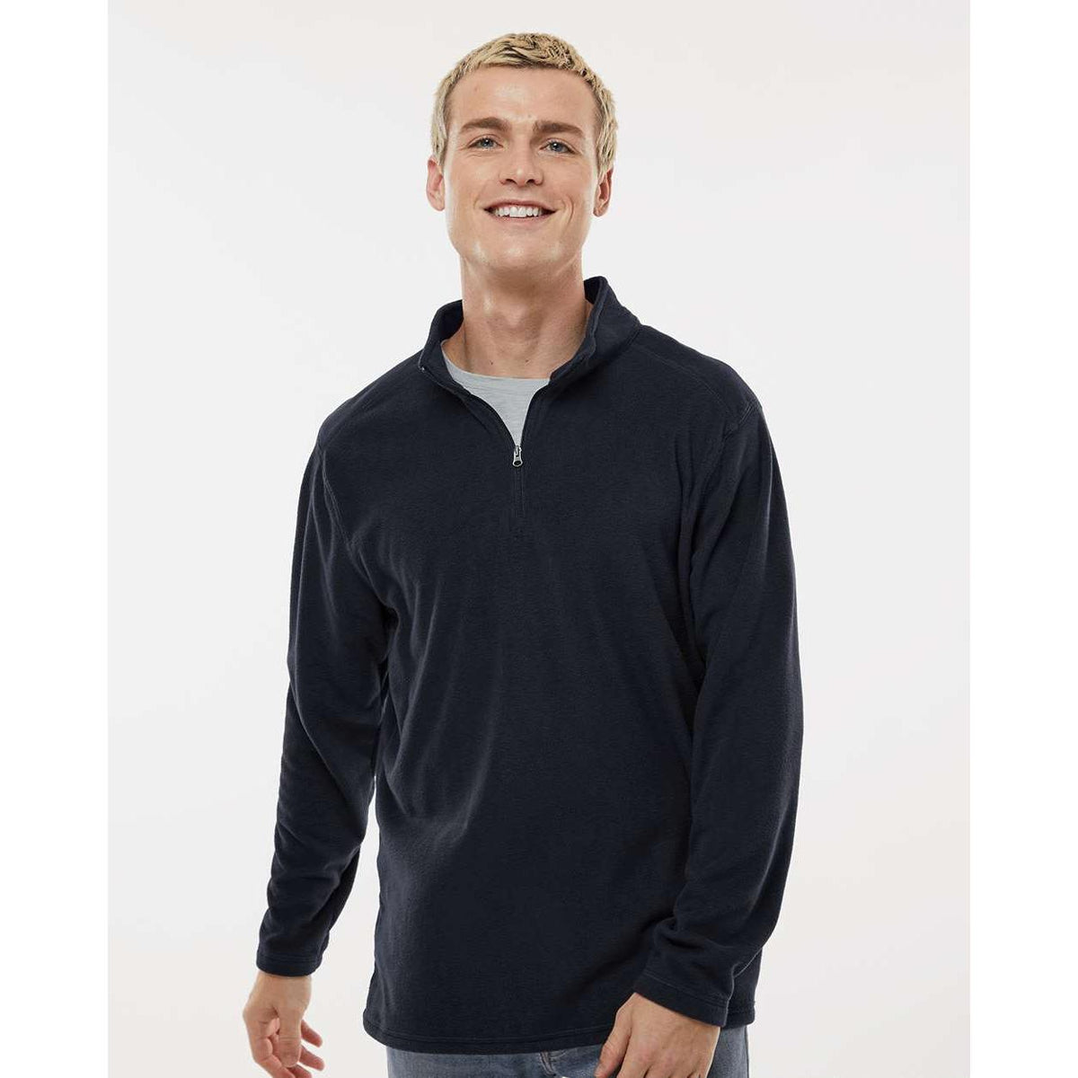 no-logo Augusta Eco Revive Micro-Lite Fleece Quarter-Zip Pullover-Augusta-Thread Logic