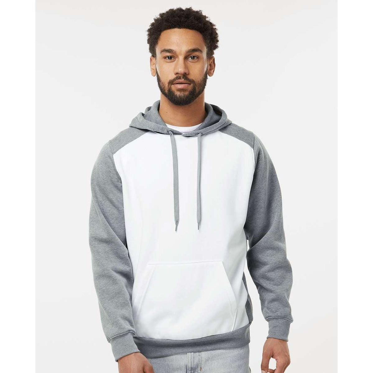 no-logo Augusta Eco Revive Three-Season Triblend Fleece Hooded Sweatshirt-Augusta-Thread Logic