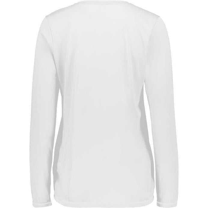 no-logo Augusta Ladies Super Soft-Spun Poly Long Sleeve Tee-Ladies T-Shirts-Augusta-Thread Logic