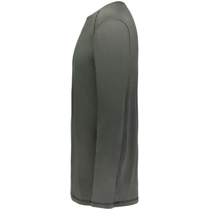 no-logo Augusta Super Soft-Spun Poly Long Sleeve Tee-Men's T-Shirts-Augusta-Thread Logic