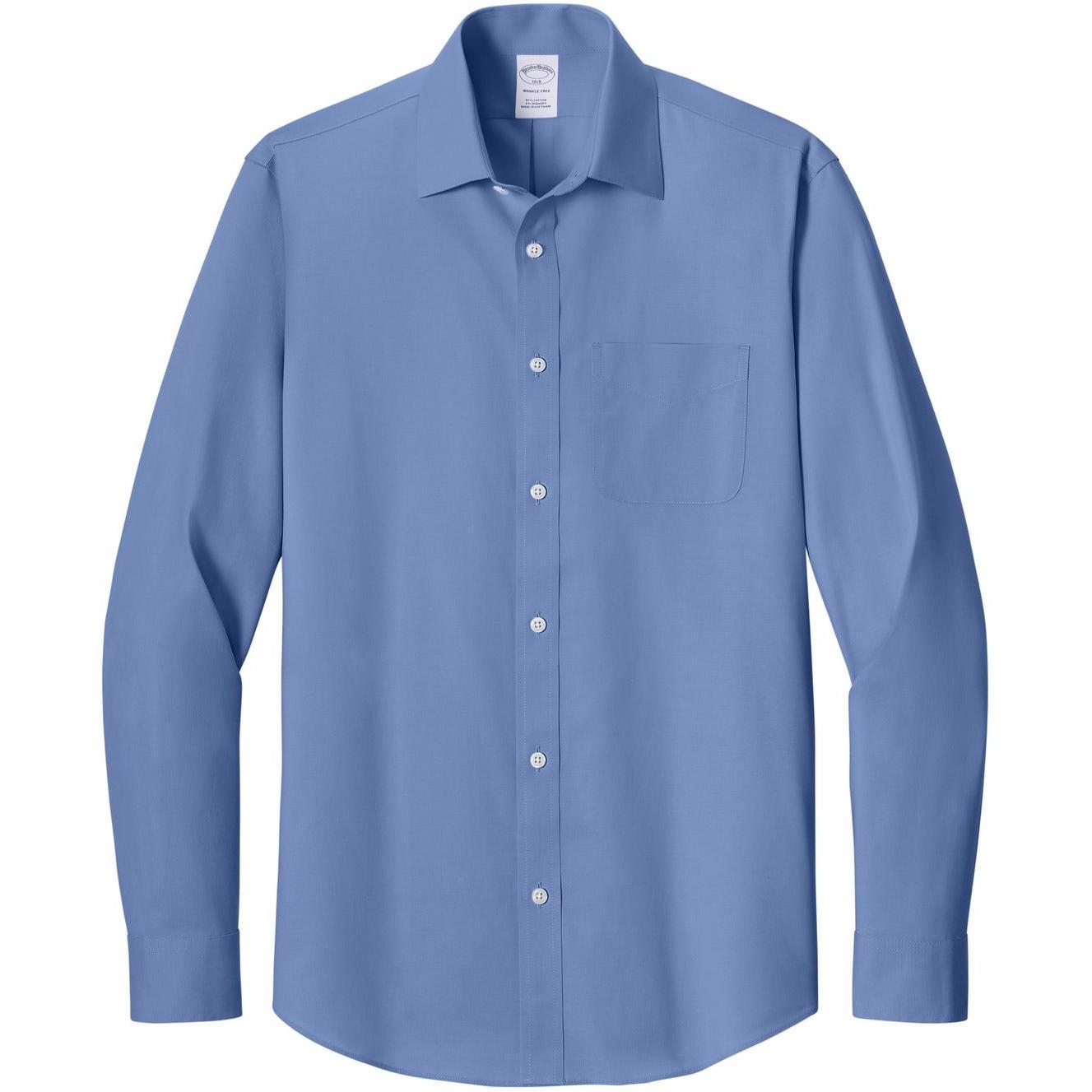Brooks Brothers Wrinkle-Free Stretch Pinpoint Spread Collar Shirt