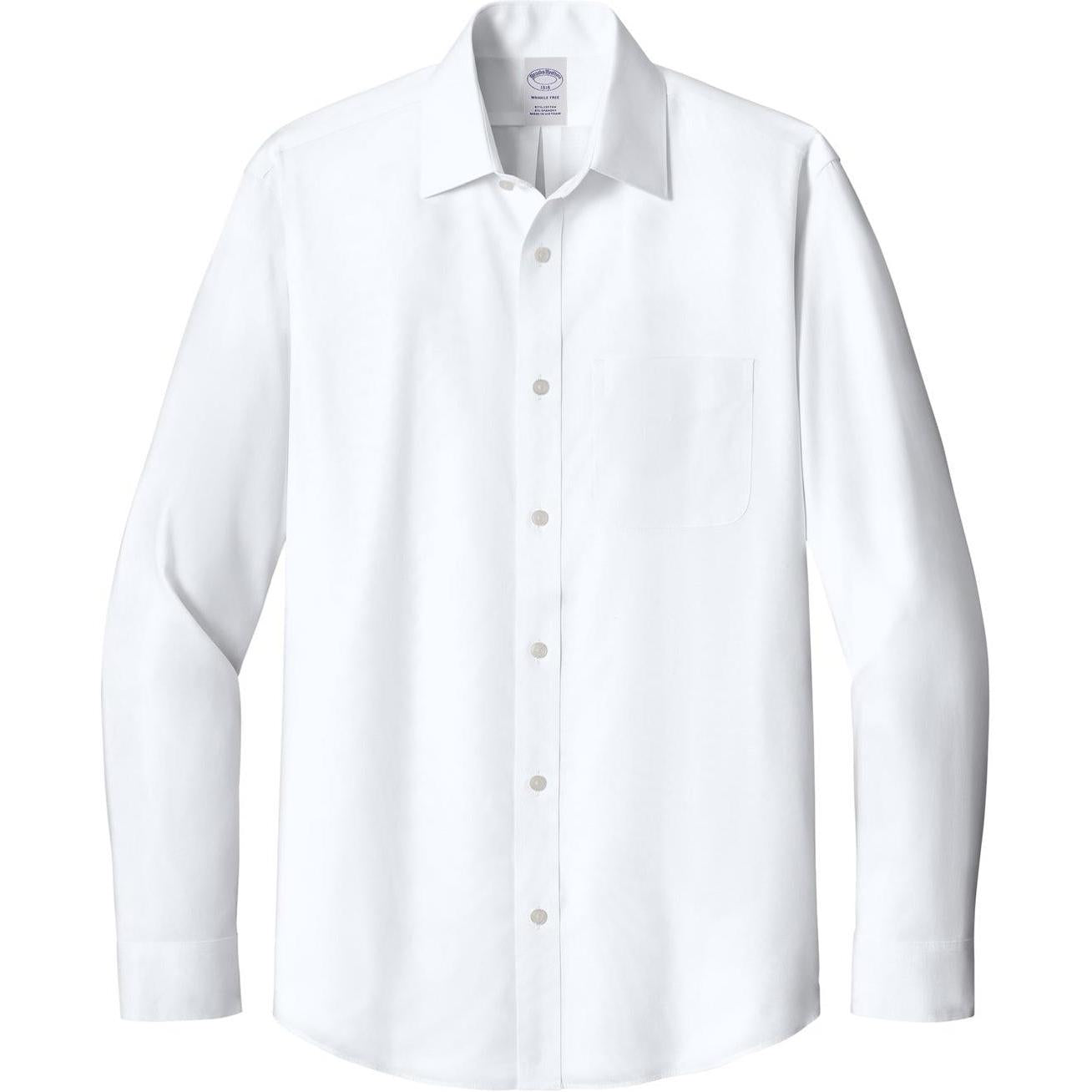 Brooks Brothers Wrinkle-Free Stretch Pinpoint Spread Collar Shirt