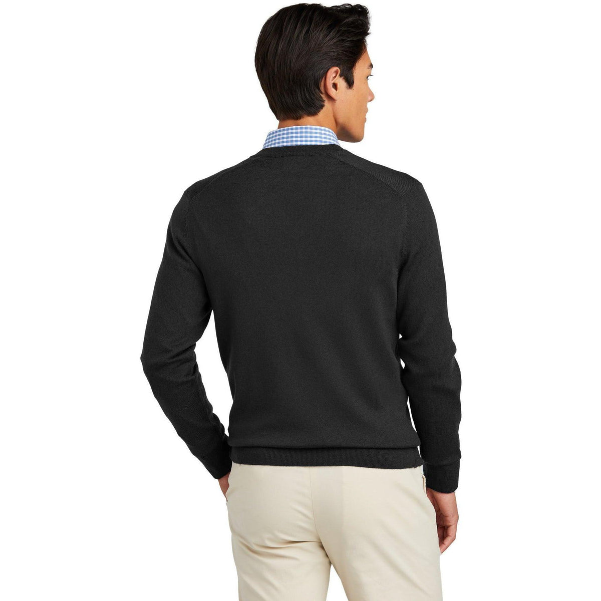 no-logo Brooks Brothers Washable Merino V-Neck Sweater-Brooks Brothers-Thread Logic