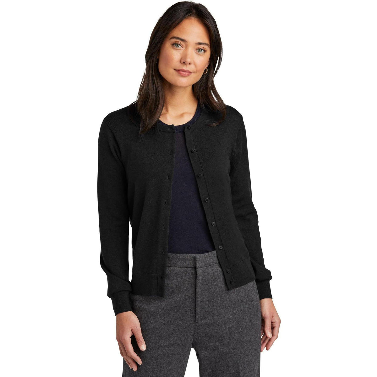 no-logo Brooks Brothers Women's Washable Merino Cardigan Sweater-Brooks Brothers-Thread Logic