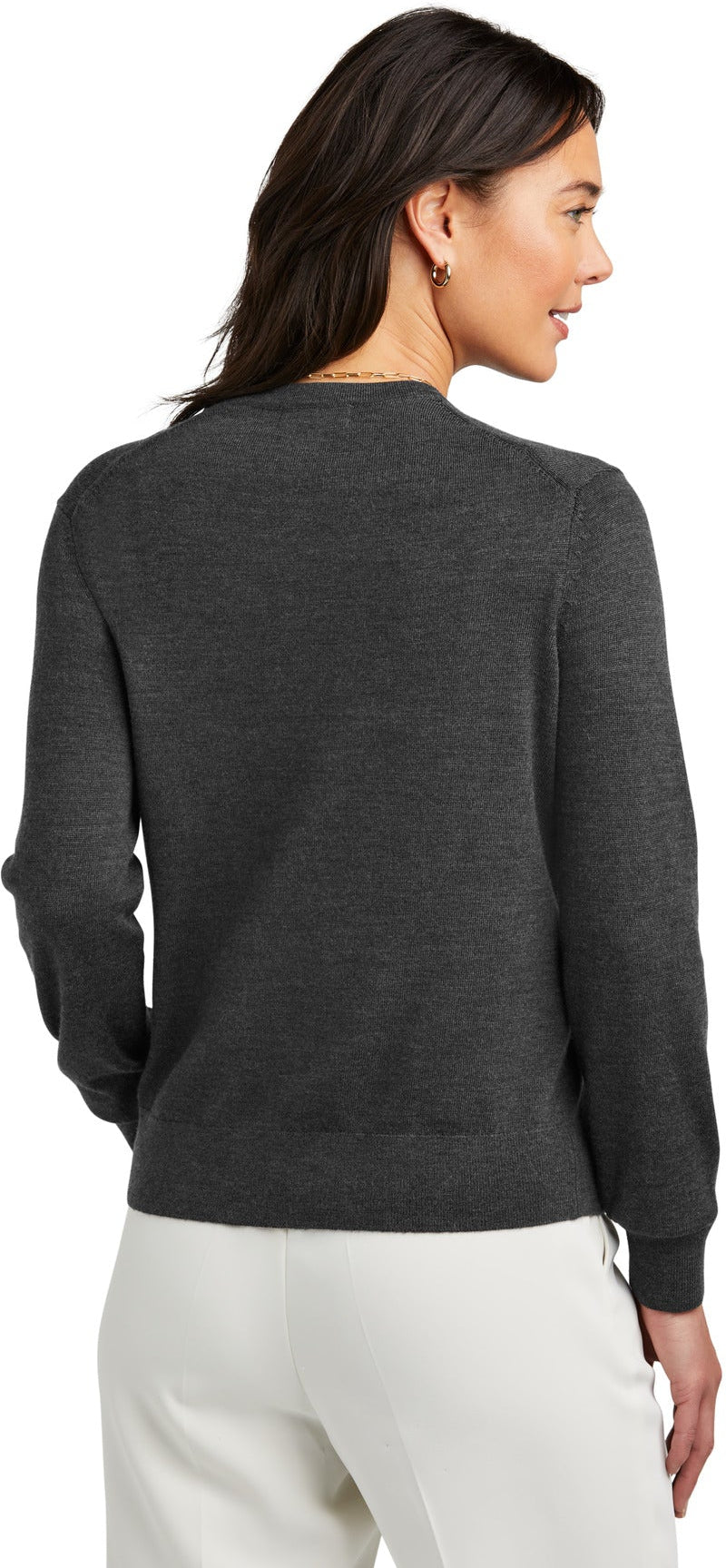 no-logo Brooks Brothers Women's Washable Merino Cardigan Sweater-Brooks Brothers-Thread Logic