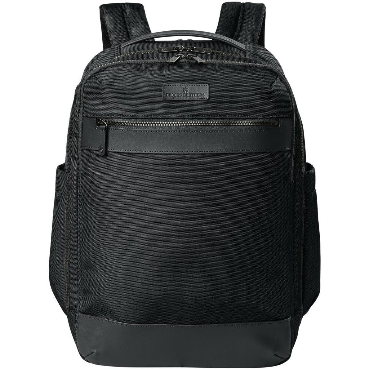 brooks piccadilly 18l leather backpack black Brooks Brothers Deep Black Oxford Backpack