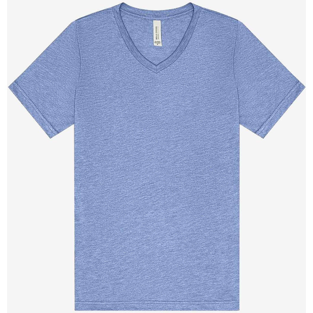 no-logo Bella+Canvas Triblend Short Sleeve V-Neck Tee