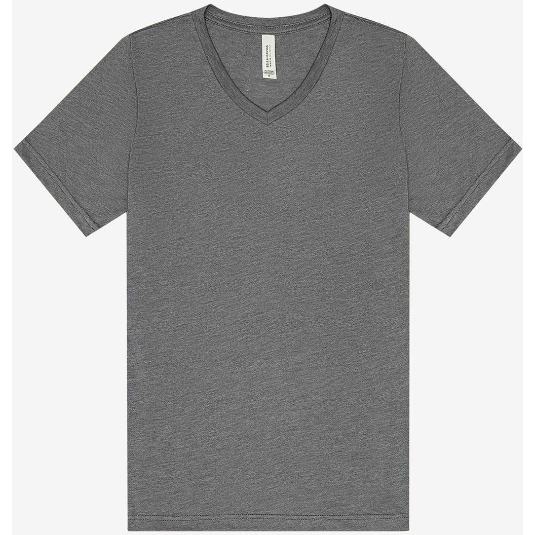 no-logo Bella+Canvas Triblend Short Sleeve V-Neck Tee