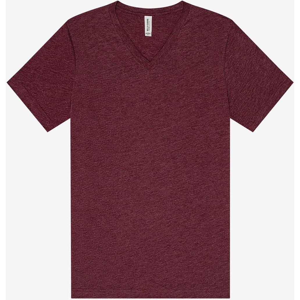 no-logo Bella+Canvas Triblend Short Sleeve V-Neck Tee