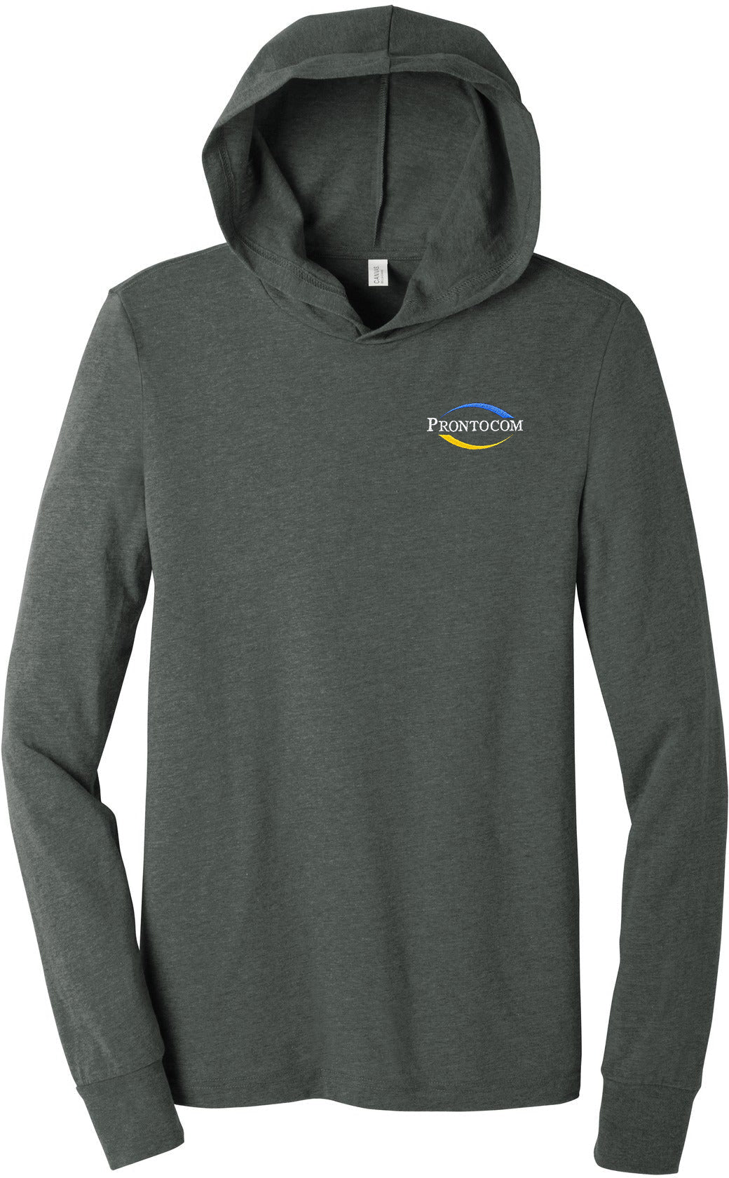 no-logo Bella+Canvas Jersey Long Sleeve Hoodie-Regular-Bella&Canvas-Thread Logic