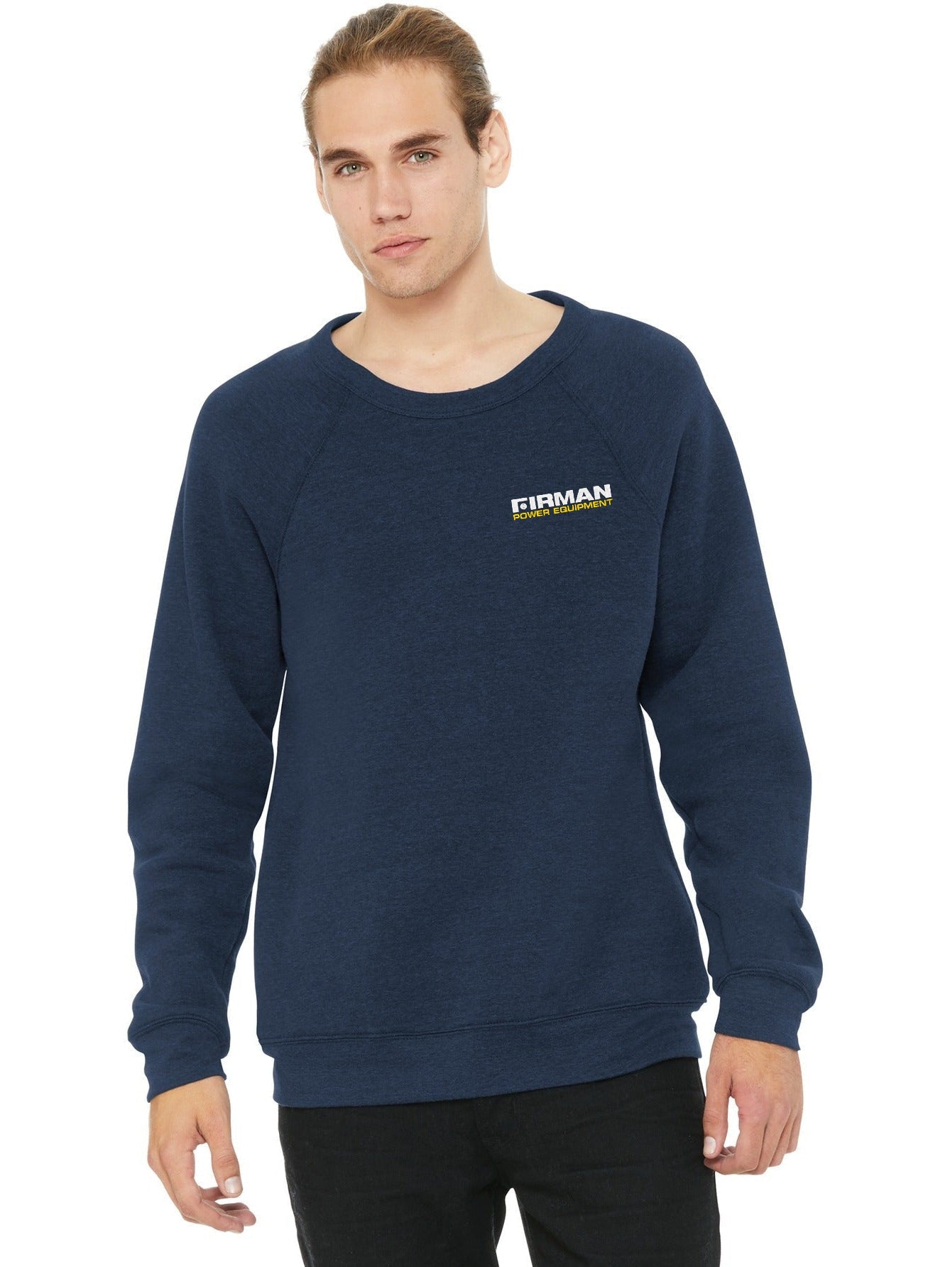 no-logo Bella+Canvas Sponge Fleece Raglan Sweatshirt-Regular-Bella&Canvas-Thread Logic