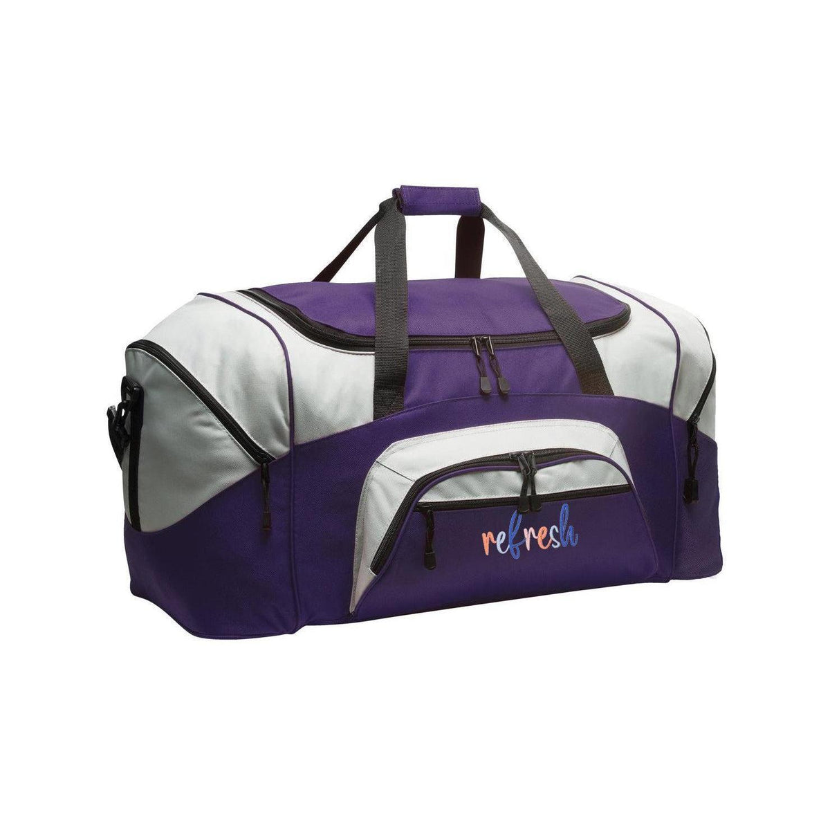 no-logo Port Authority Colorblock Sport Duffel Bag-Bags-Port Authority-Thread Logic