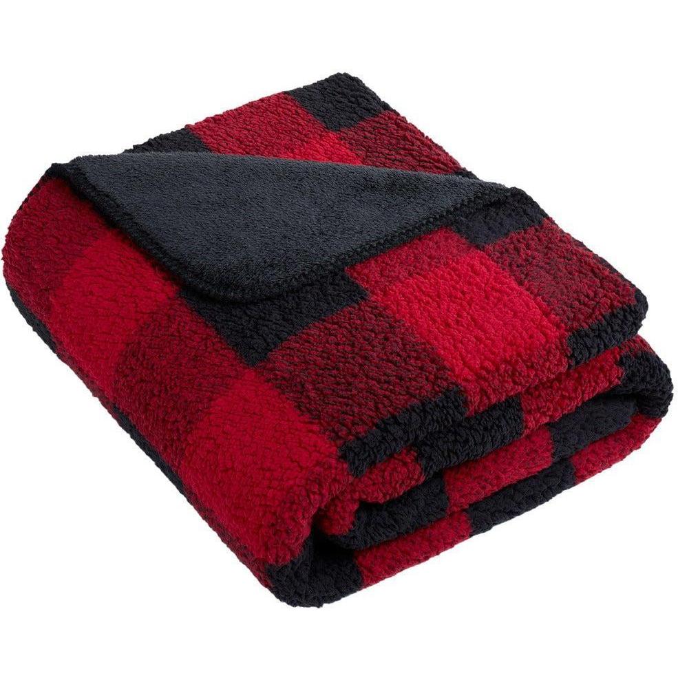 no-logo Port Authority Double-Sided Sherpa/Plush Blanket-Regular-Port Authority-Thread Logic
