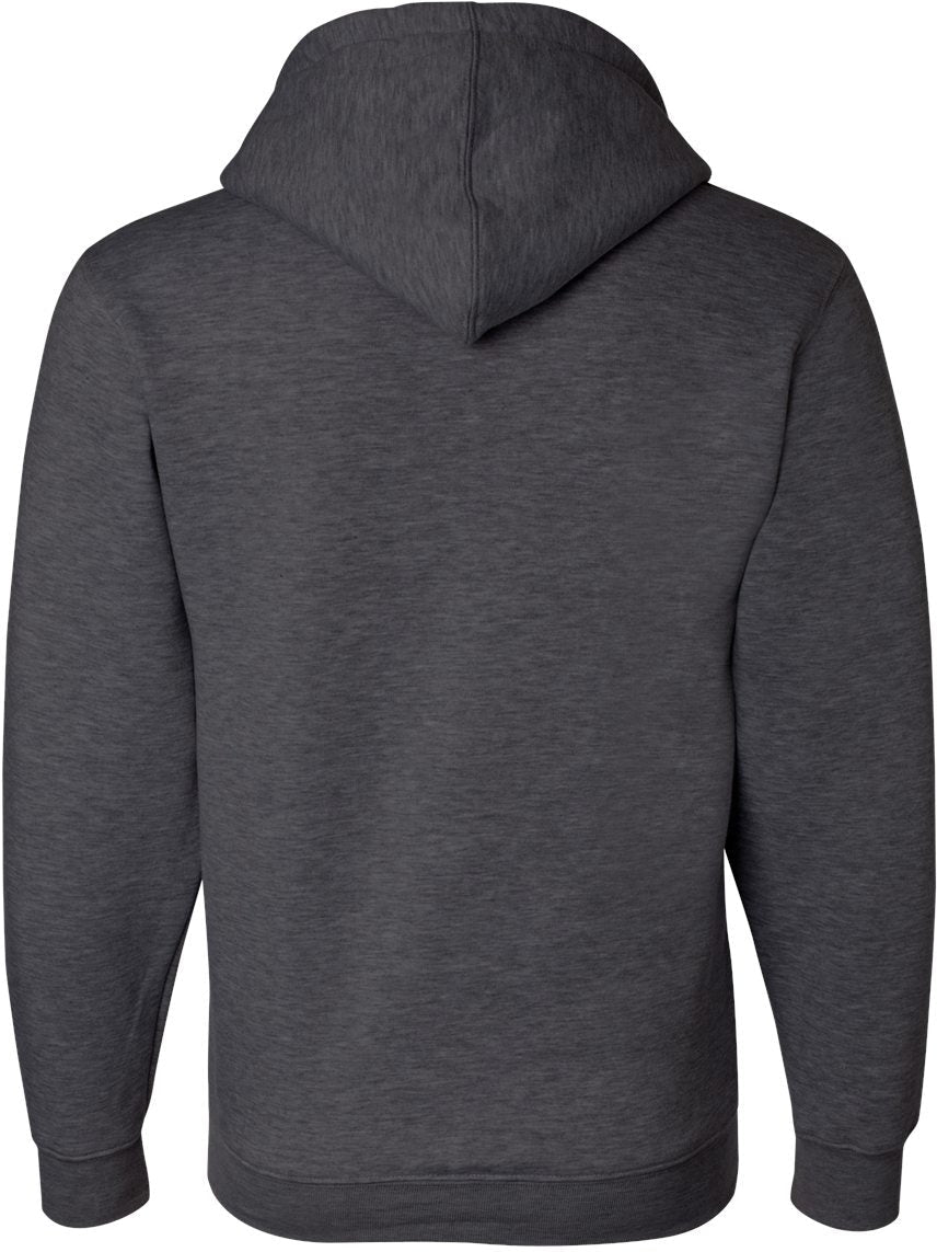 no-logo Bayside USA-Made FullZip Hooded Sweatshirt-Men's Layering-Bayside-Thread Logic