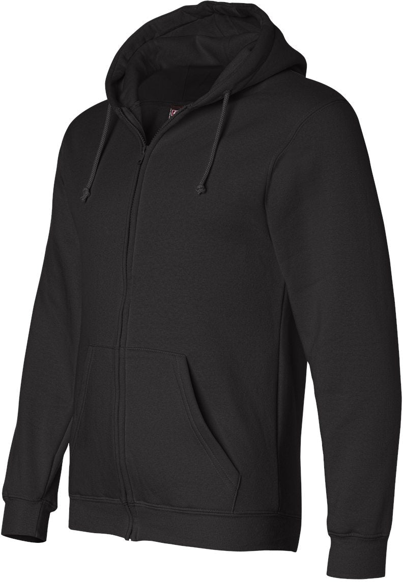 no-logo Bayside USA-Made FullZip Hooded Sweatshirt-Men's Layering-Bayside-Thread Logic