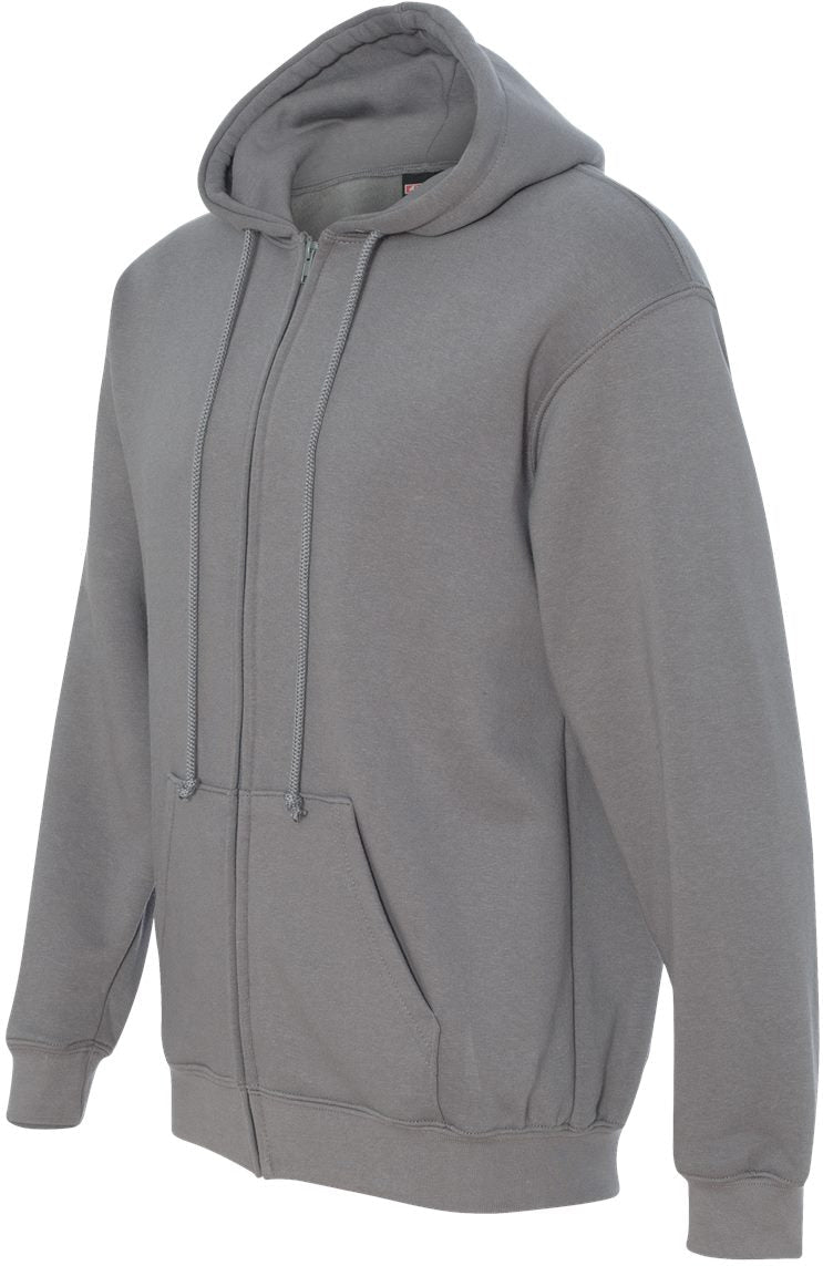 no-logo Bayside USA-Made FullZip Hooded Sweatshirt-Men's Layering-Bayside-Thread Logic