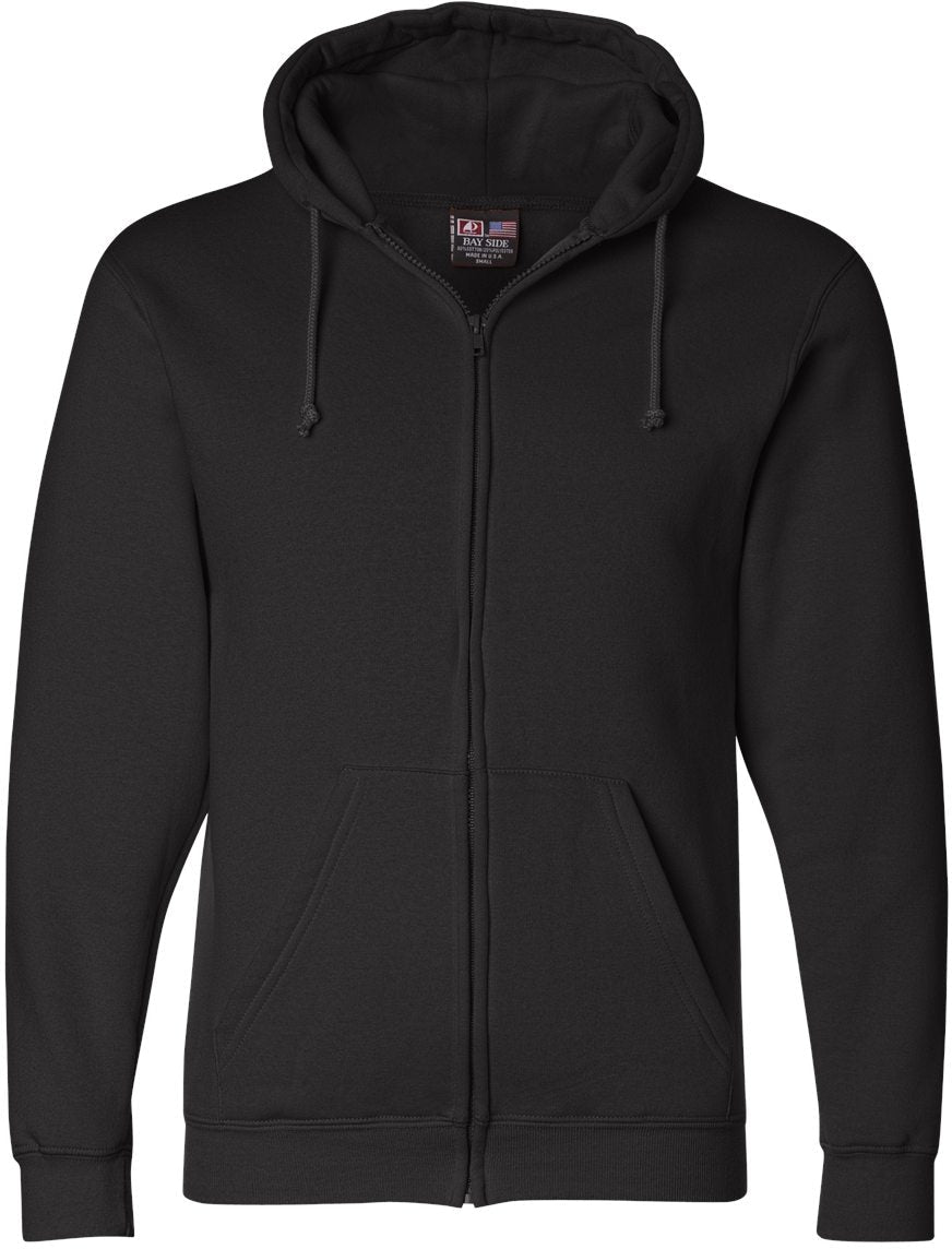 Bayside USA-Made FullZip Hooded Sweatshirt