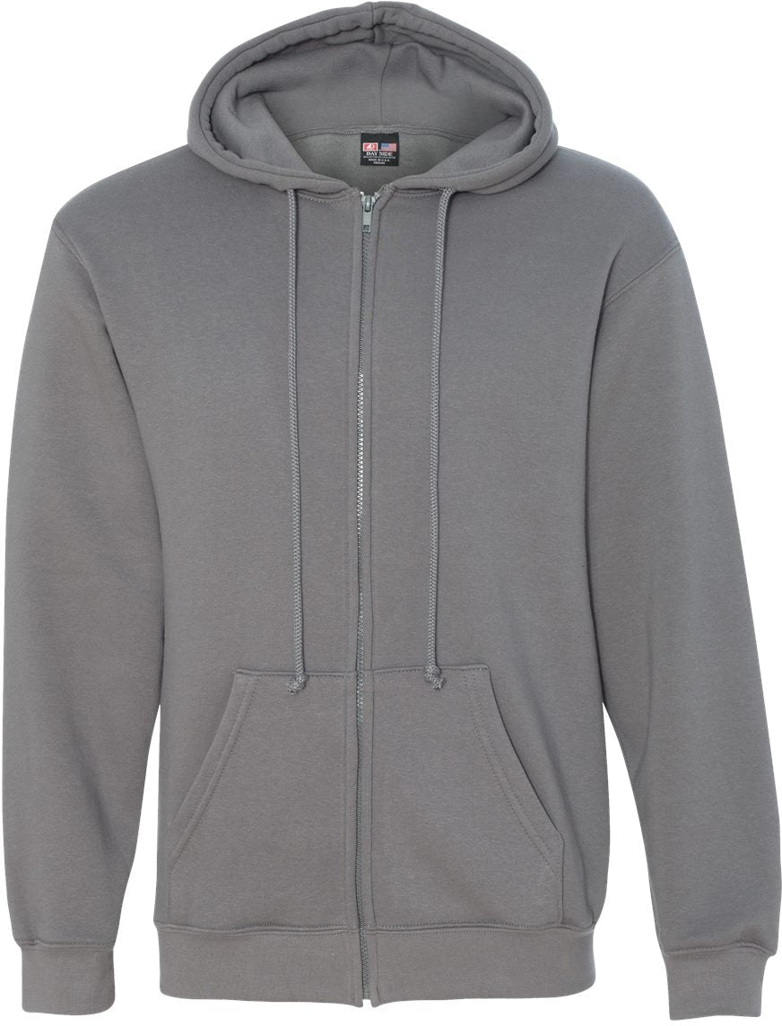 Bayside USA-Made FullZip Hooded Sweatshirt
