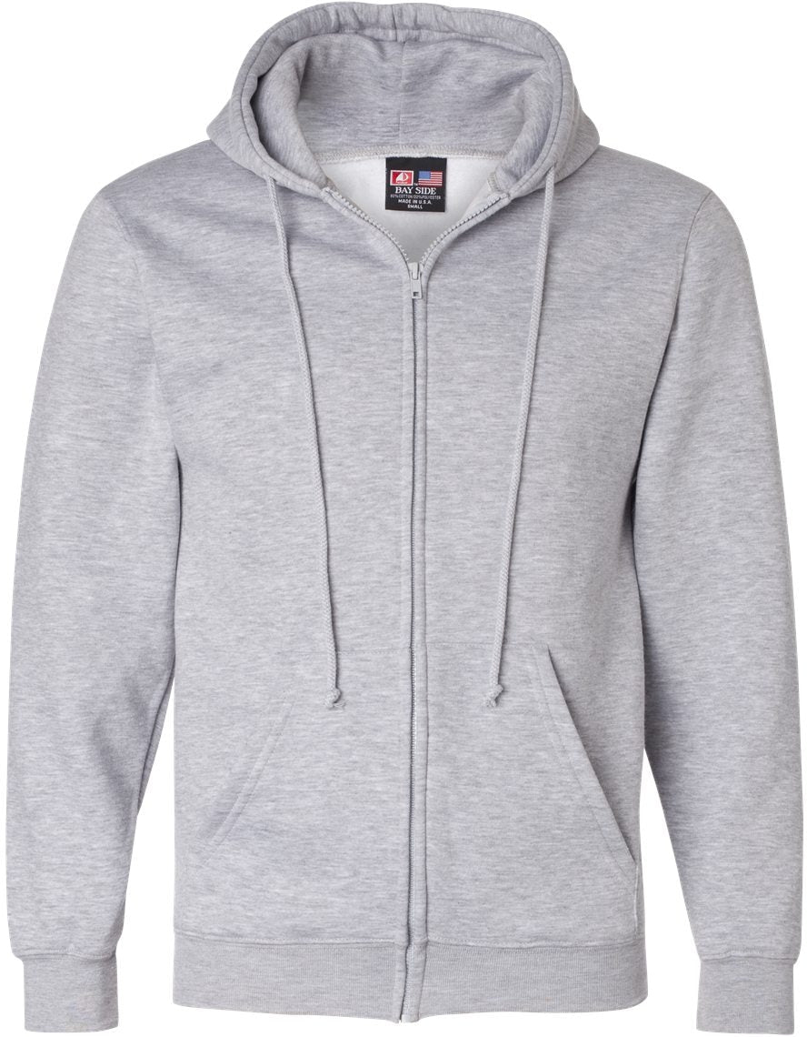 Bayside USA-Made FullZip Hooded Sweatshirt
