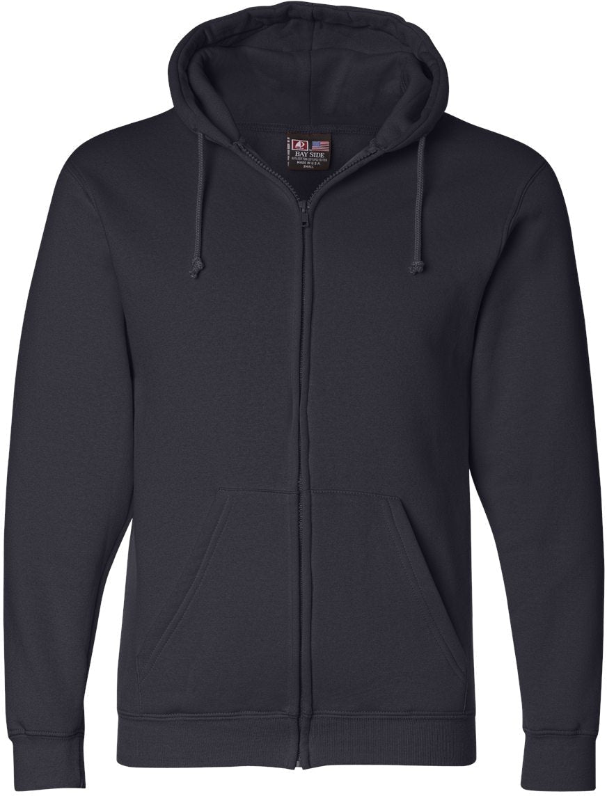 Bayside USA-Made FullZip Hooded Sweatshirt