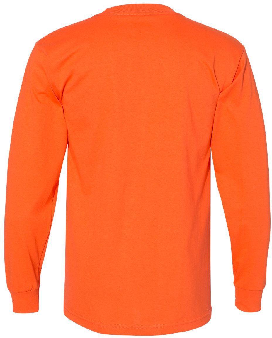no-logo Bayside USA-Made Long Sleeve TShirt -Men's T Shirts-Bayside-Thread Logic