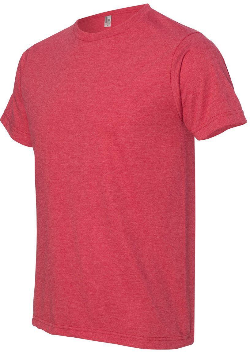 no-logo Bayside USA-Made Ringspun 50/50 Heather Unisex TShirt-Men's T Shirts-Bayside-Thread Logic