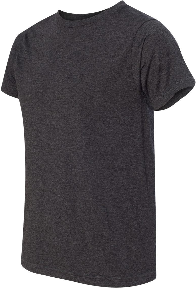 no-logo Bayside USA-Made Ringspun 50/50 Heather Unisex TShirt-Men's T Shirts-Bayside-Thread Logic