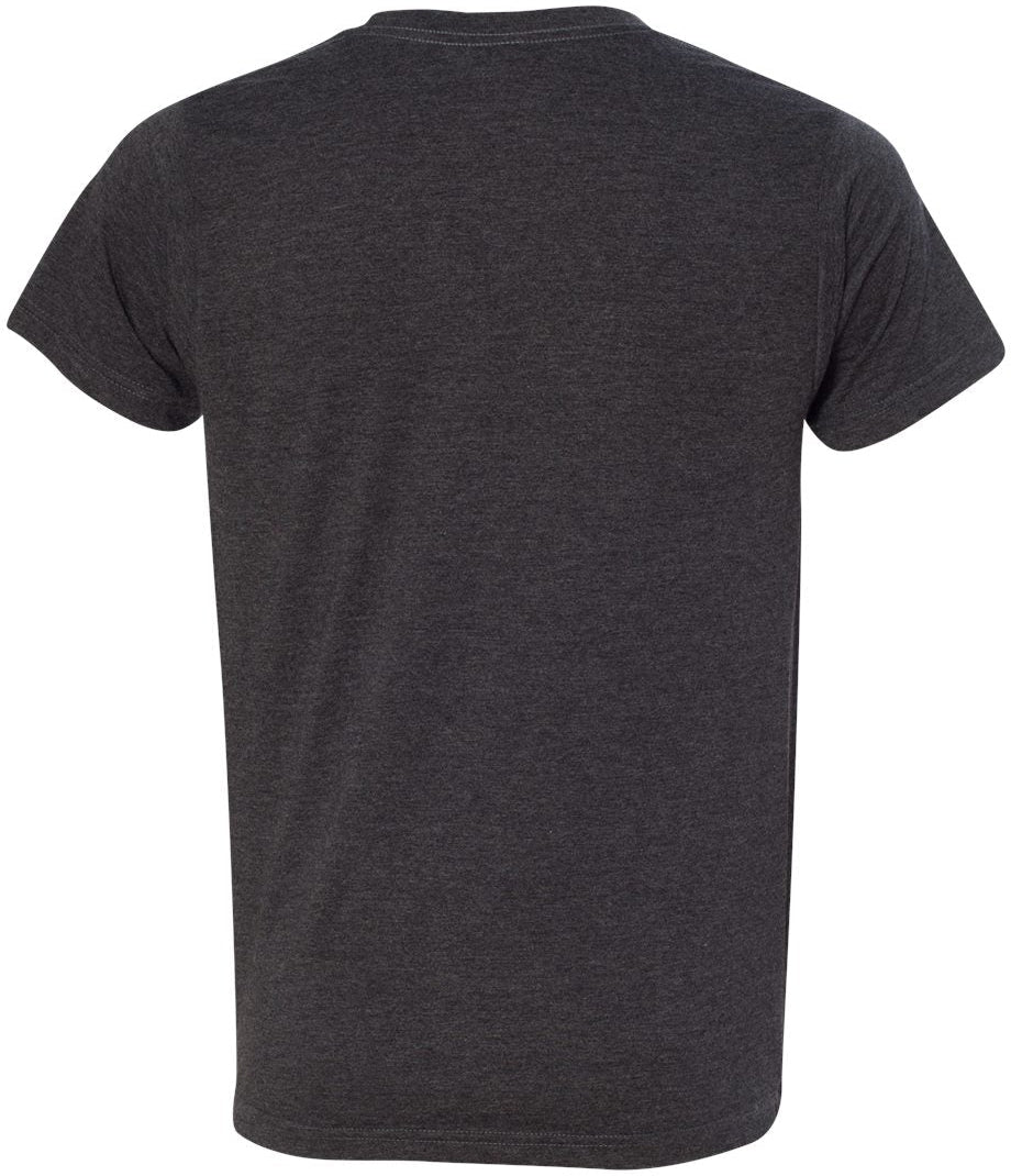 no-logo Bayside USA-Made Ringspun 50/50 Heather Unisex TShirt-Men's T Shirts-Bayside-Thread Logic