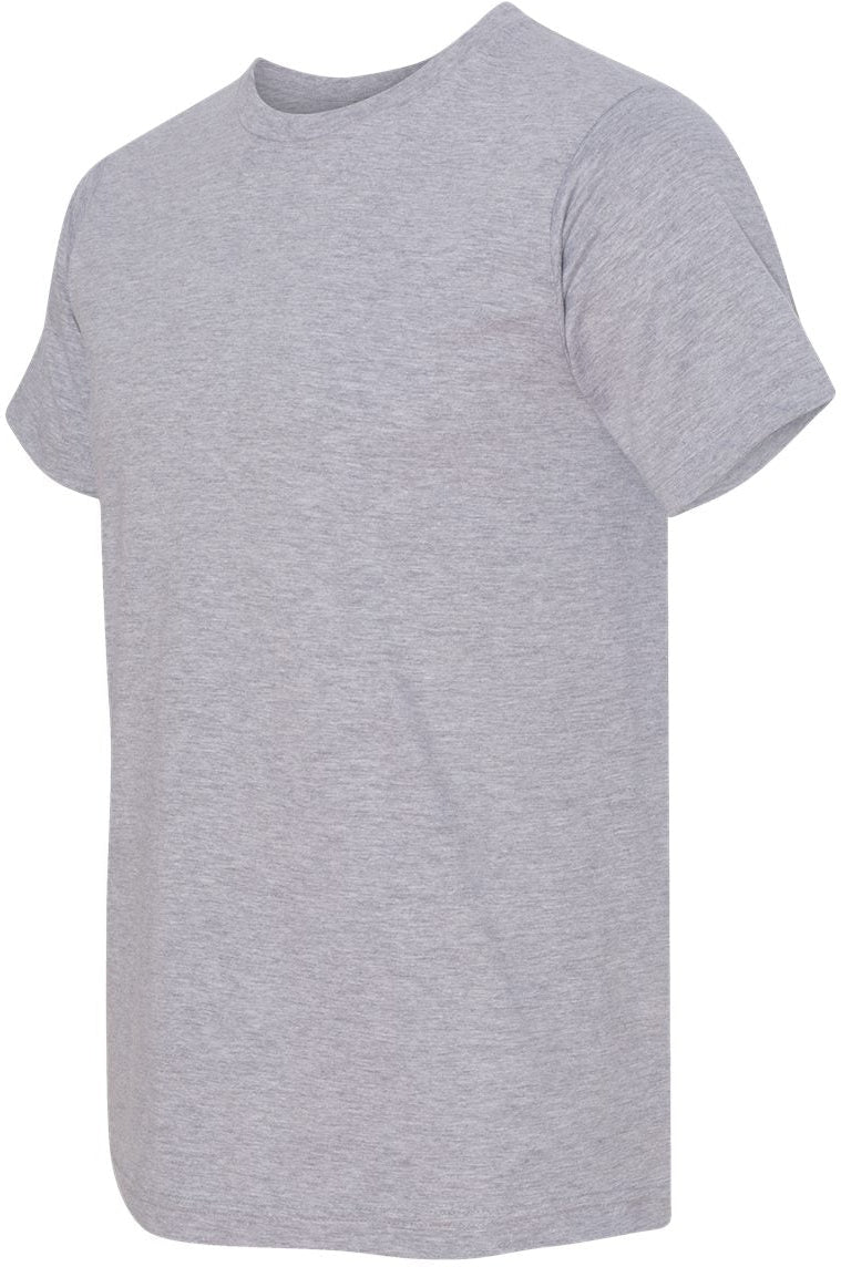 no-logo Bayside USA-Made Ringspun 50/50 Heather Unisex TShirt-Men's T Shirts-Bayside-Thread Logic