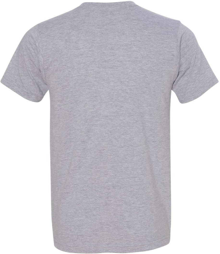 no-logo Bayside USA-Made Ringspun 50/50 Heather Unisex TShirt-Men's T Shirts-Bayside-Thread Logic