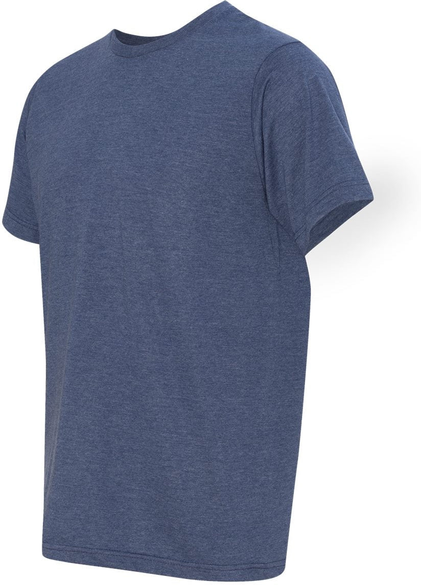 no-logo Bayside USA-Made Ringspun 50/50 Heather Unisex TShirt-Men's T Shirts-Bayside-Thread Logic