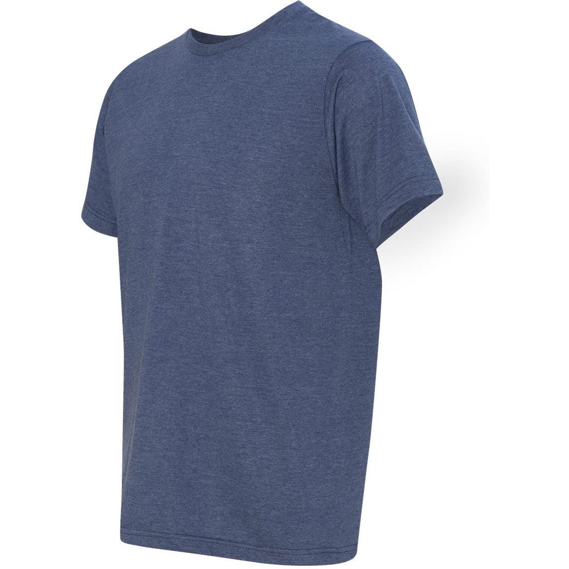 no-logo Bayside USA-Made Ringspun 50/50 Heather Unisex TShirt-Polos-Bayside-Thread Logic