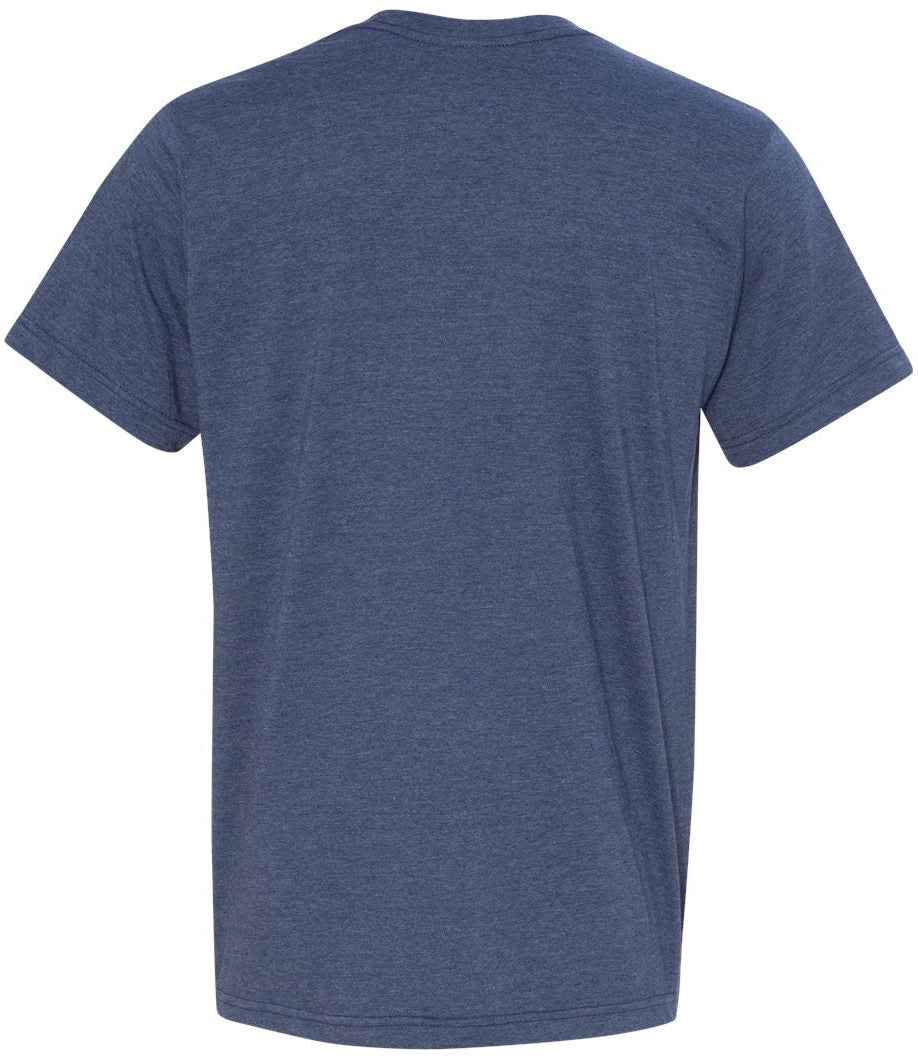 no-logo Bayside USA-Made Ringspun 50/50 Heather Unisex TShirt-Men's T Shirts-Bayside-Thread Logic