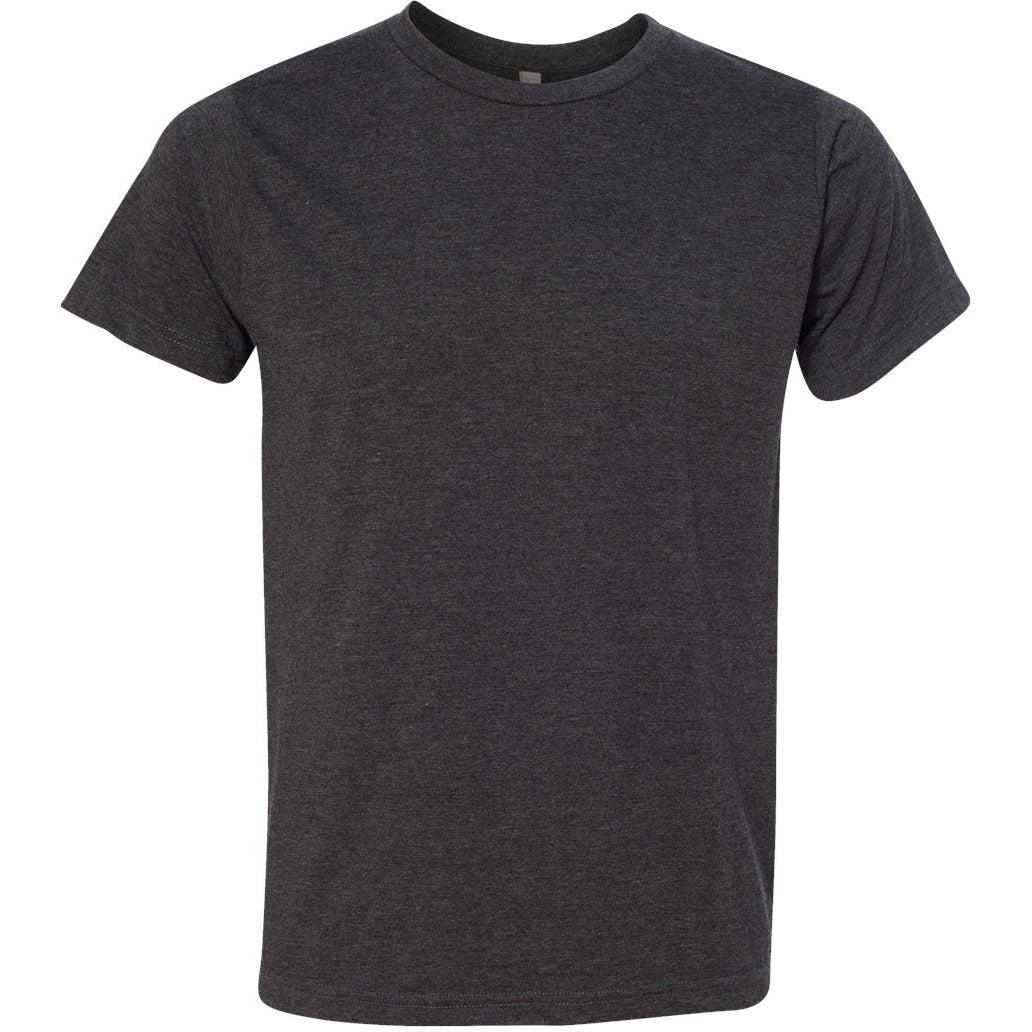 no-logo Bayside USA-Made Ringspun 50/50 Heather Unisex TShirt-Polos-Bayside-Heather Charcoal-S-Thread Logic