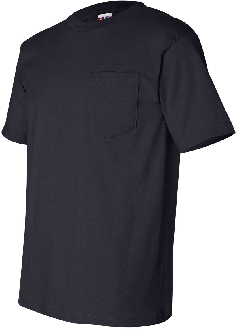 no-logo Bayside USA-Made Short Sleeve TShirt with a Pocket-Men's T Shirts-Bayside-Thread Logic