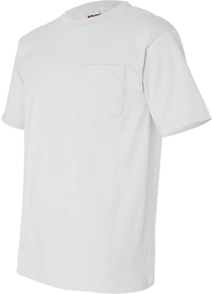 no-logo Bayside USA-Made Short Sleeve TShirt with a Pocket-Men's T Shirts-Bayside-Thread Logic