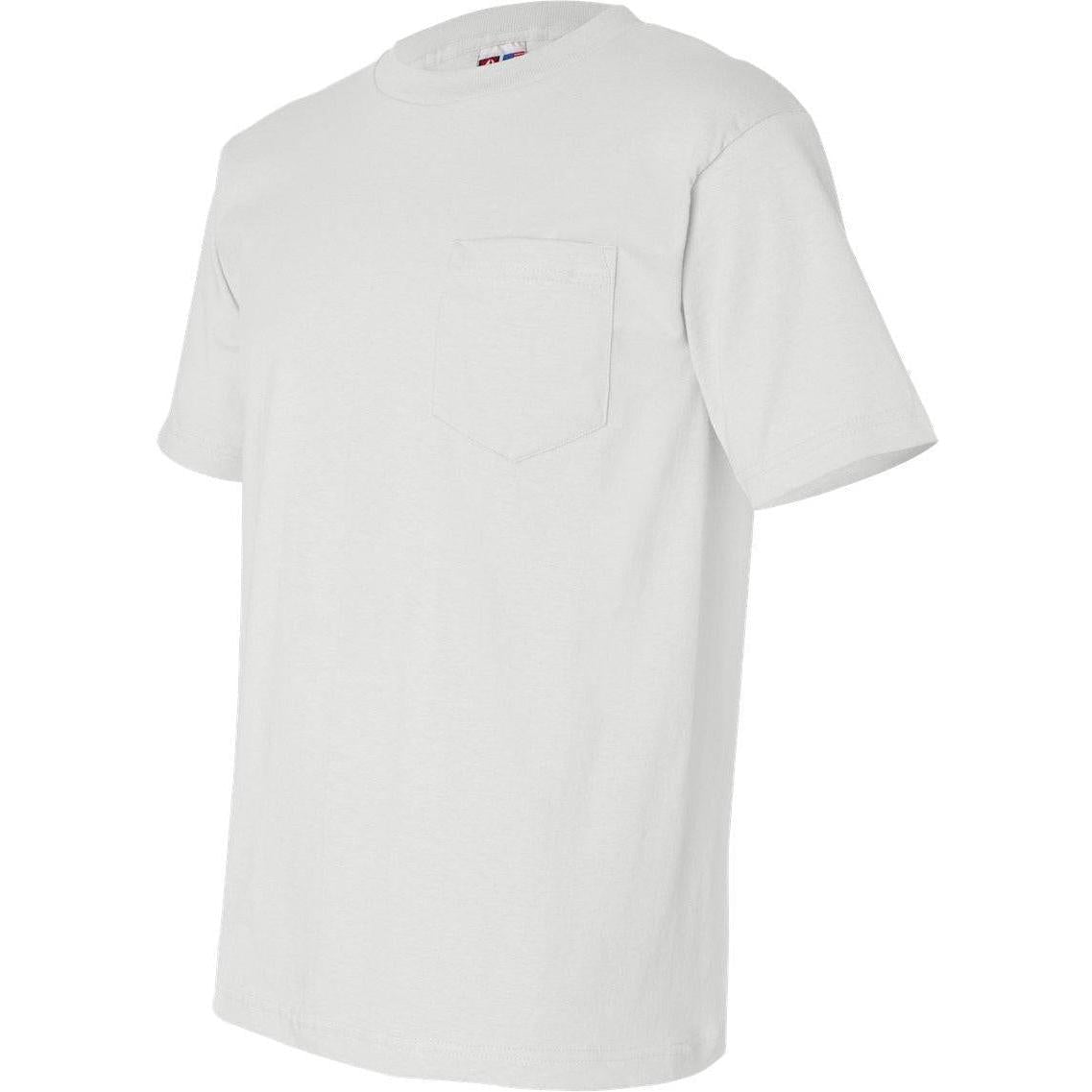 no-logo Bayside USA-Made Short Sleeve TShirt with a Pocket-Polos-Bayside-Thread Logic